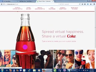 How to write name on coke bottles