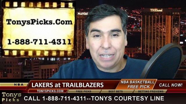 Portland Trailblazers vs. LA Lakers Free Pick Prediction NBA Pro Basketball Odds Preview 1-5-2015