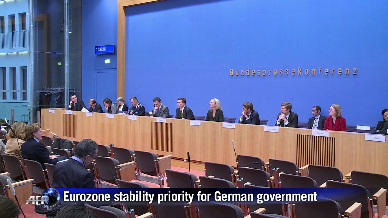 Eurozone stability priority for German government