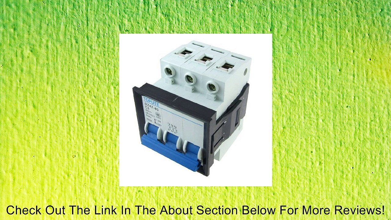 AC 400V 6A 3P Miniature Mini Circuit Breaker DZ47-63 C6 Review