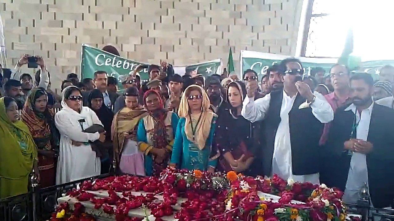 Speech by Chairman Human Rights Universal Nations Of Pakistan at Quaid e Azam Mazar 25th Dec 2014