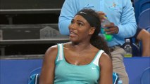Serena Williams took a shot of espresso in the middle of a tennis match
