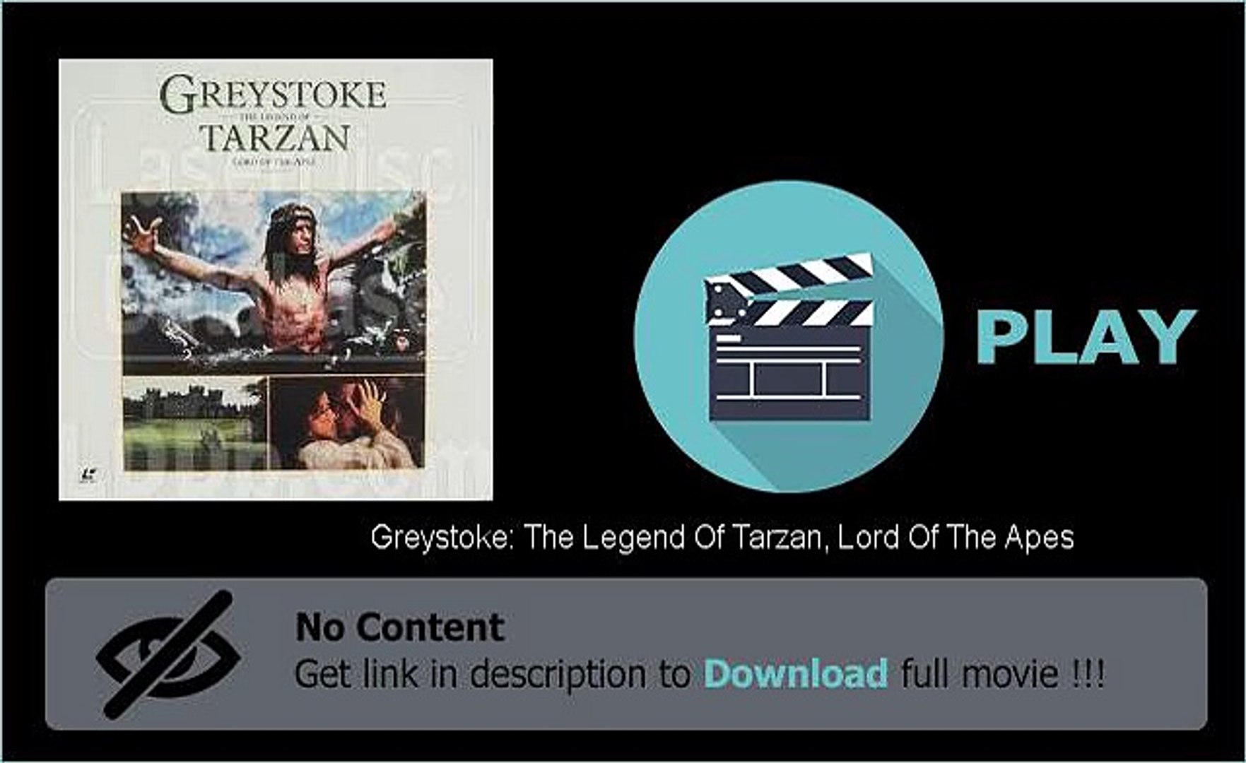 Greystoke The Legend Of Tarzan Lord Of The Apes Movie Download Images, Photos, Reviews