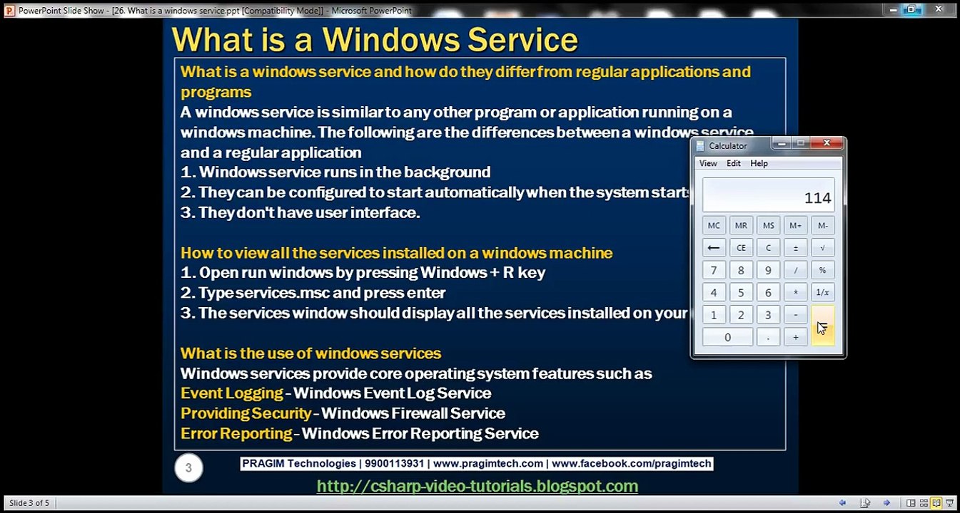 Part 26   What is a windows service