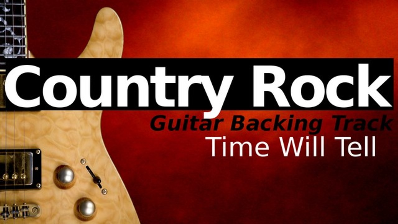 Country Rock Guitar Backing Track in E Major - Time Will Tell