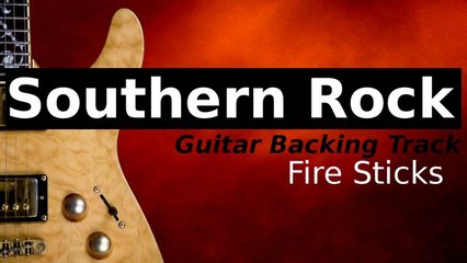 SOUTHERN ROCK Guitar Backing Track in D Minor - Fire Sticks