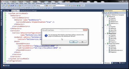 Part 27   Hosting a wcf service in a windows service