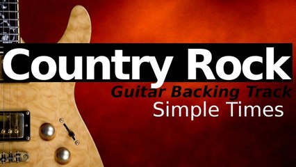COUNTRY ROCK Guitar Jam Track in A Minor - Simple Times