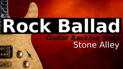 MELODIC BALLAD Guitar Jam Track in G Major - Stone Alley