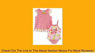 Baby Bunz Little Girls'  Crabby But Cute Swimsuit, Coral/White, 3T Review