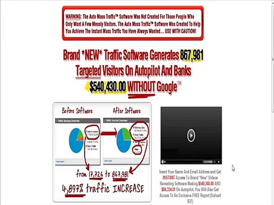 Auto Mass Traffic Review & Auto Mass Traffic Bonuses