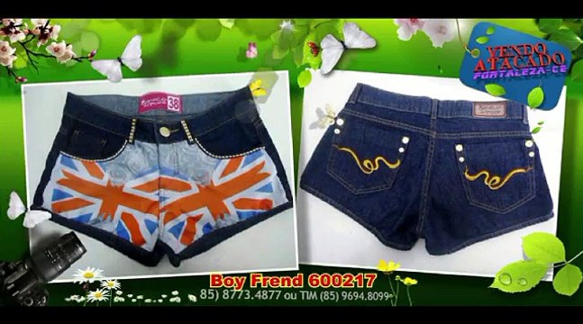 01 Short Jeans Boy Friend Catálogo virtual em video para Representante de Moda