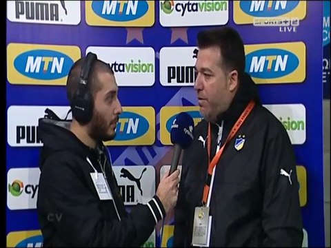 Δηλώσεις Ν. Πετεβίνου (ΑΠΟΕΛ-Αγία Νάπα)