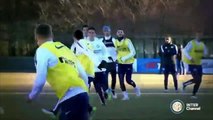 Lukas Podolski Scored First Goal in Inter Training 2015 HD