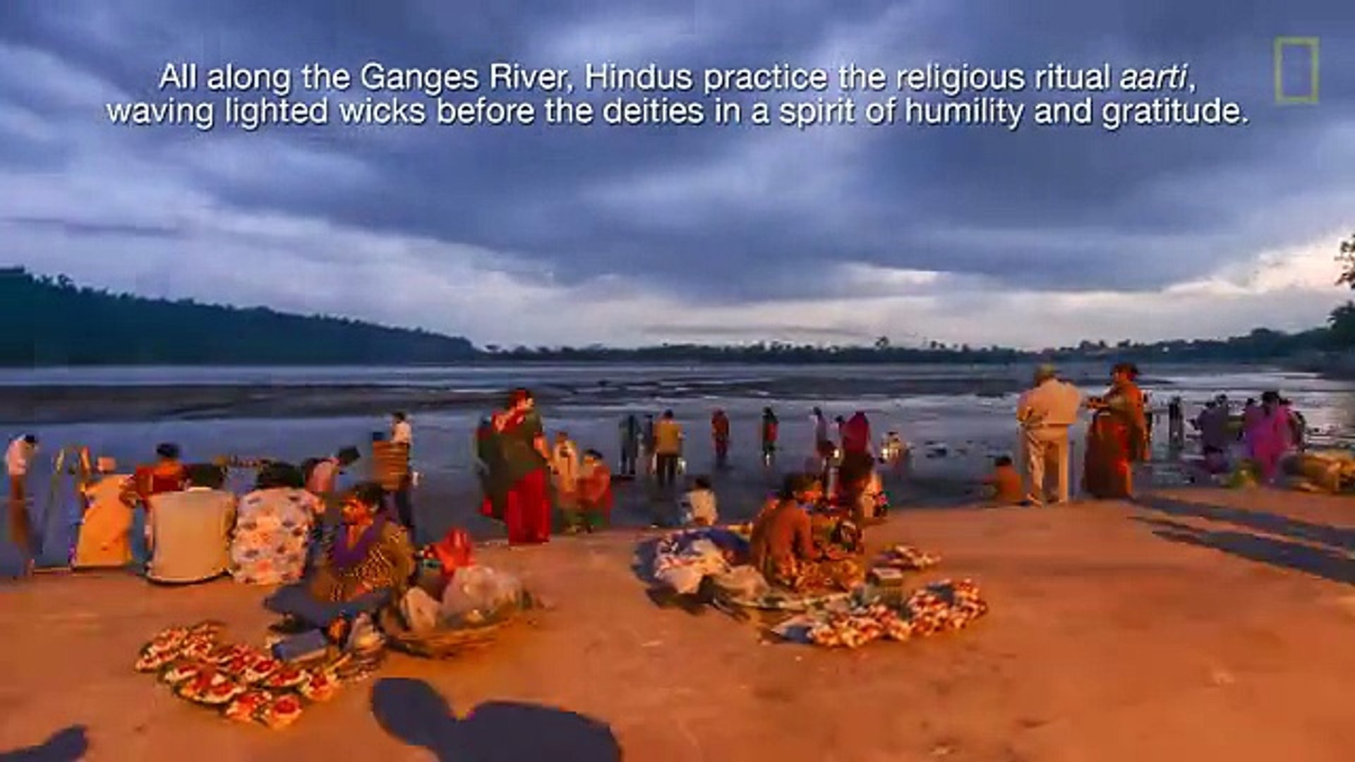 ⁣The Ganges Offering Light to the Gods