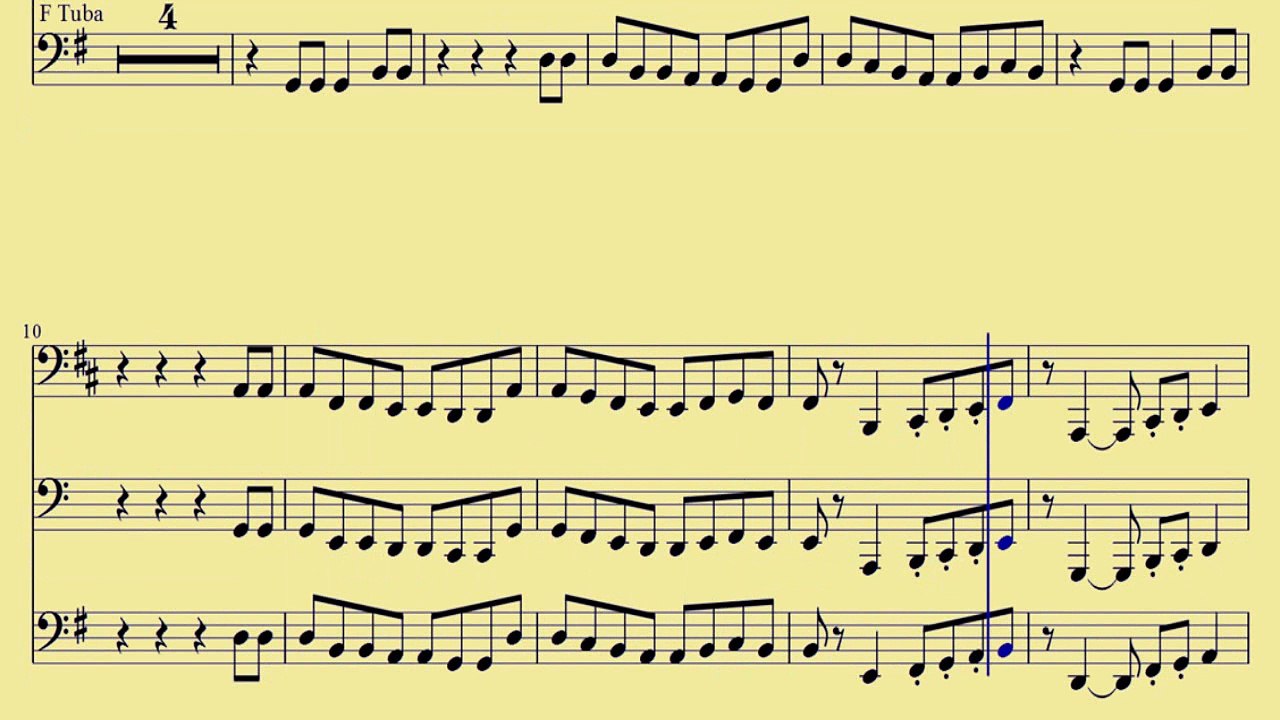 [ Bb, C, F Tuba ] Safe And Sound - Capital Cities - www.downloadsheetmusic.com.br