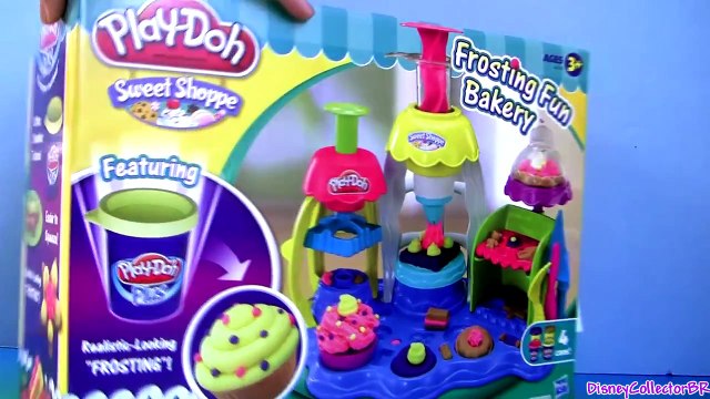 Play Doh Frosting Fun Bakery Playset Mold & Bake Cupcakes With Cake Station Sweet Shoppe play-doh