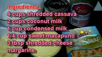 How to Make No Bake "CASSAVA CAKE"