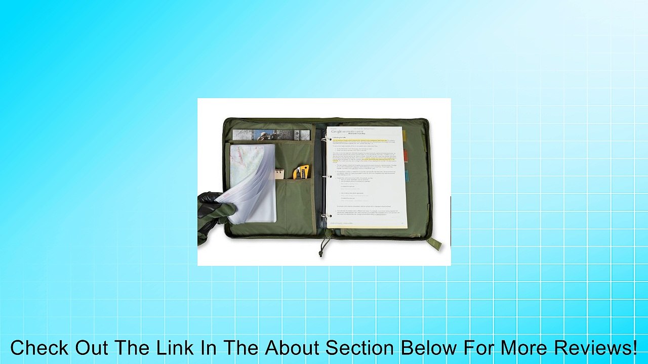 Tactical 3-Ring Binder Cover, Large, Zippered Military Field Admin & Map Case Review