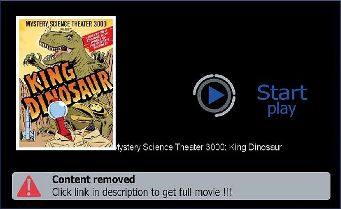 Mystery Science Theater 3000: King Dinosaur Movie Download And Watch