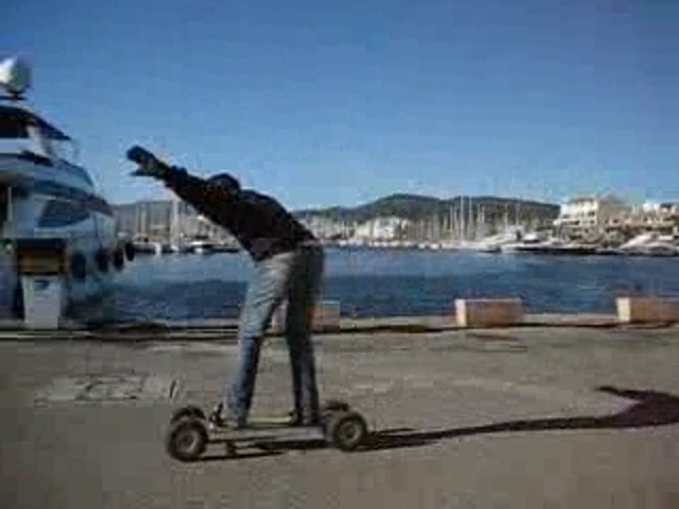 Mountain board saut