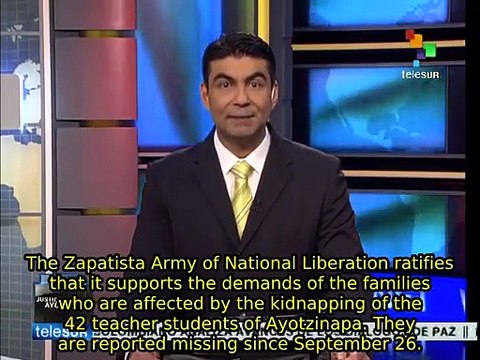 Mexico: Zapatistas ratify their support for Ayotzinapa movement