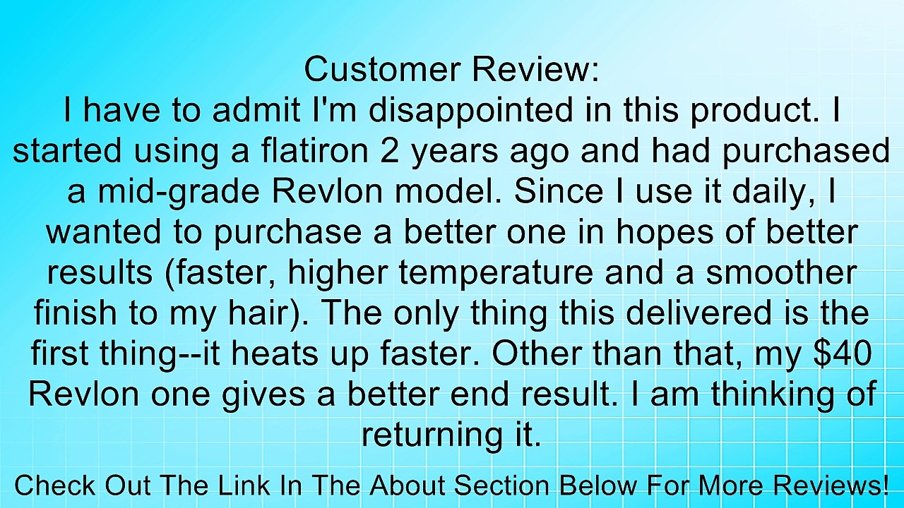 Onei MK-I Halo Ceramic Flat Iron - 450 Degrees for Brazilian Keratin Treatments, 1" Floating Plates Review