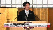 Japanese PM Abe says he will show express remorse on WWII anniversary