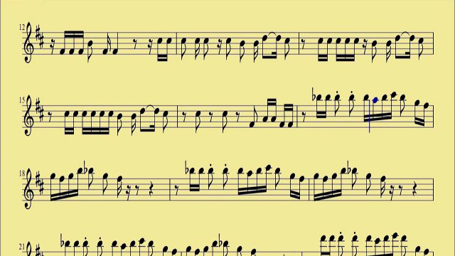 [ Flute ] Talk Dirty - Jason Derulo I - downloadsheetmusic.com.br