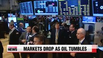 World markets fall as oil prices tumble below $50 a barrel