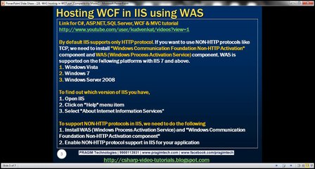 Part 31   WAS hosting in WCF