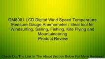 GM8901 LCD Digital Wind Speed Temperature Measure Gauge Anemometer / Ideal tool for Windsurfing, Sailing, Fishing, Kite Flying and Mountaineering Review