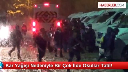 Balıkesir'de Eğitime Kar Engeli