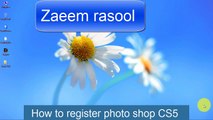 How to register Photo Shop CS5