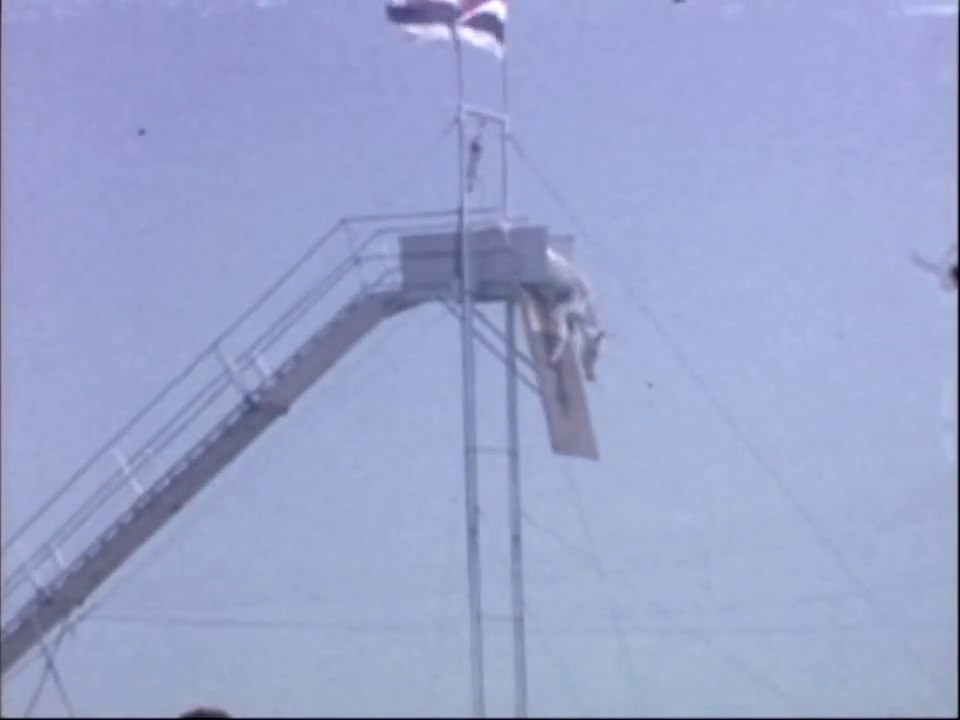 Des chevaux plongent de 20m de haut dans une piscine! Dingue...