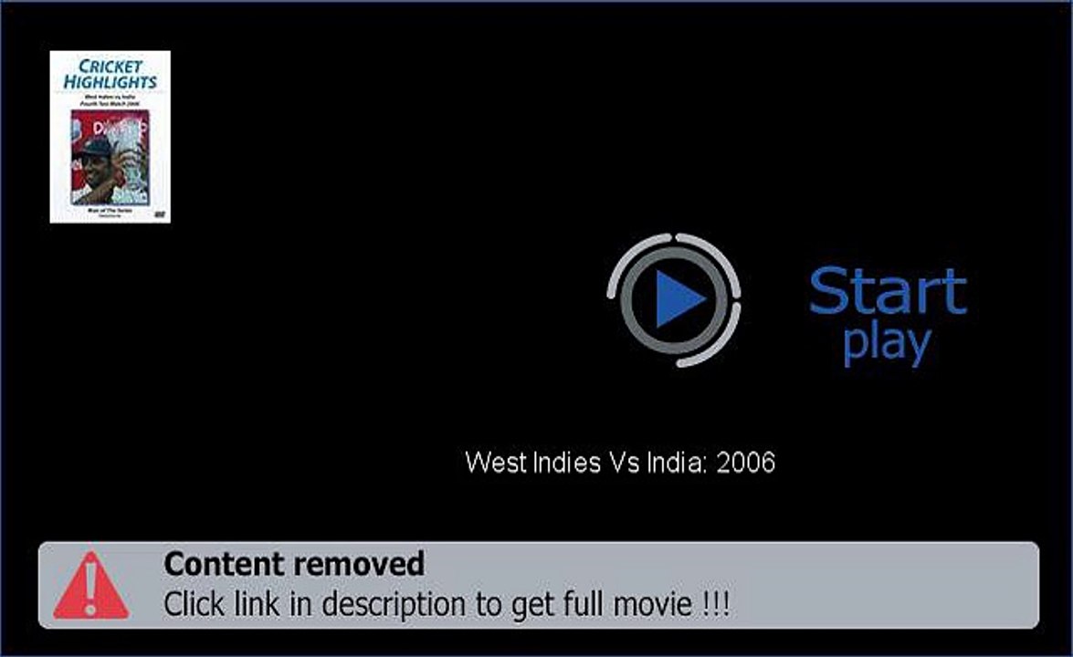 West Indies Vs India: 2006 Movie Download Site