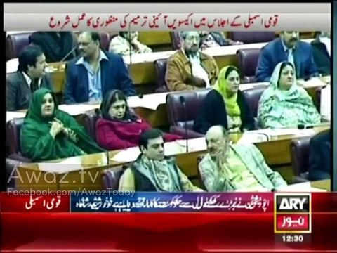 244 members of the National Assembly voted in favour of 21st Constitutional Amendment Bill 2015