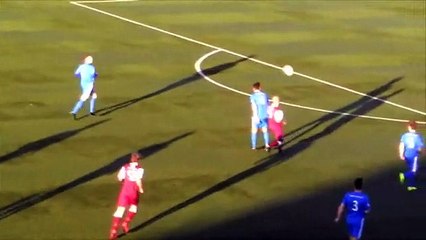 Bizarre scenes as goalkeeper scores from his own half!