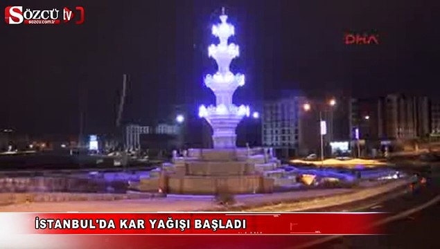 İstanbul'da kar yağışı başladı