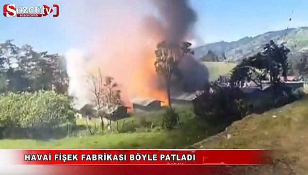 Havai fişek fabrikası böyle patladı