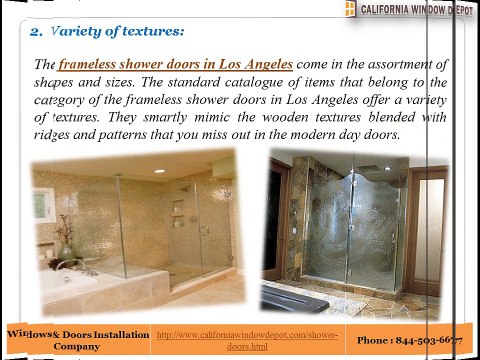 Frameless Shower Doors Los Angeles