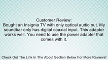 RadioShack Toslink To Digital Coax Converter 1500059 Review