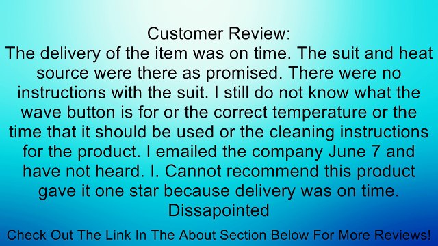 New Advanced Far-Infrared FIR Sauna Slimming Siut Suit. Anti Cellulite and Weight Loss Body Wrap Review