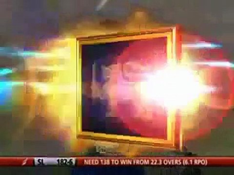 Sri Lankan Star Batsman Kumar Sangakkara got hit wicket out- Compaq Cup 2009