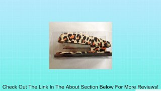 Leopard Print Desk Set - Scissors Tape Dispenser and Stapler Review