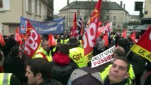 Abattoirs AIM: rassemblement de salariés à Coutances