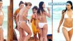 Michelle Rodriguez flaunts curves in a white bikini