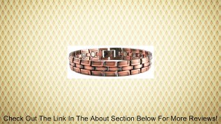 Magnetic Mens Copper Golf Bracelet Roma + Free Gift Box Review