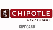 Chipotle gift card 2015 (January) (FREE GIFT CARD)