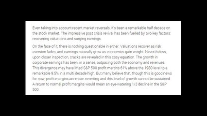 Andrew Skeene | S&P 500 Profit Margins Near Multi Decade High